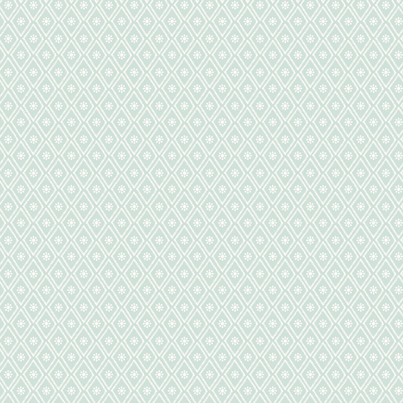 HWA1356W Ditsy Diamond Seaglass Wallpaper by Hoopla Walls