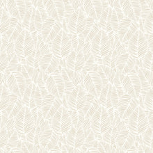 HWA1358W Zebra Leaf Linen Wallpaper by Hoopla Walls