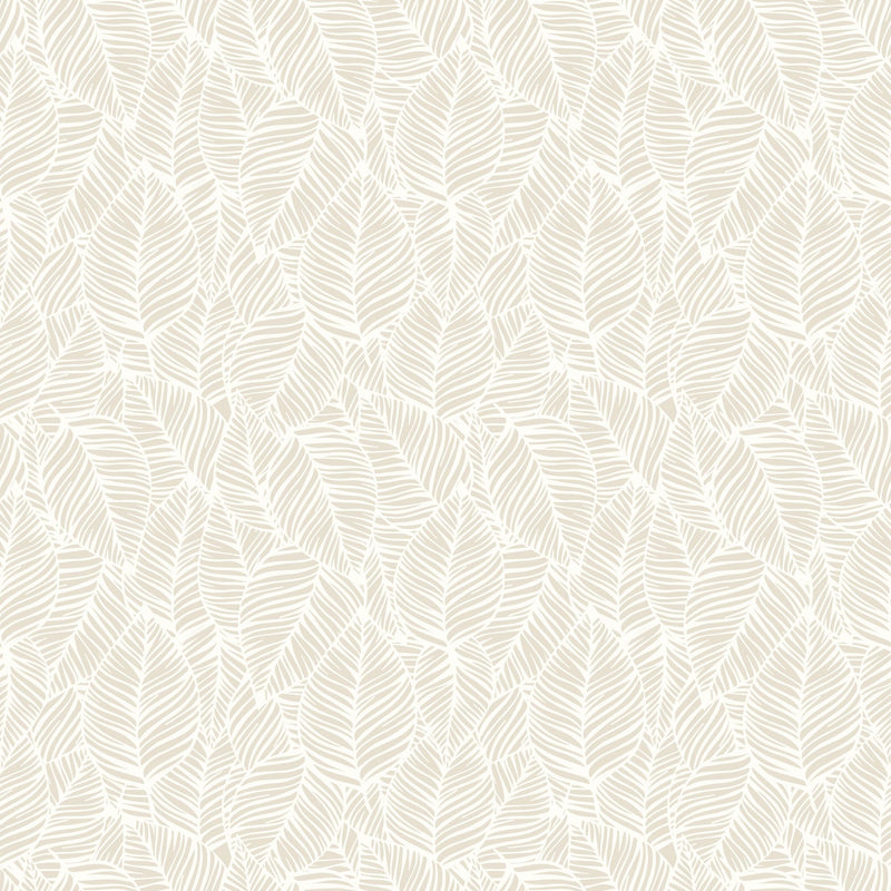 HWA1358W Zebra Leaf Linen Wallpaper by Hoopla Walls