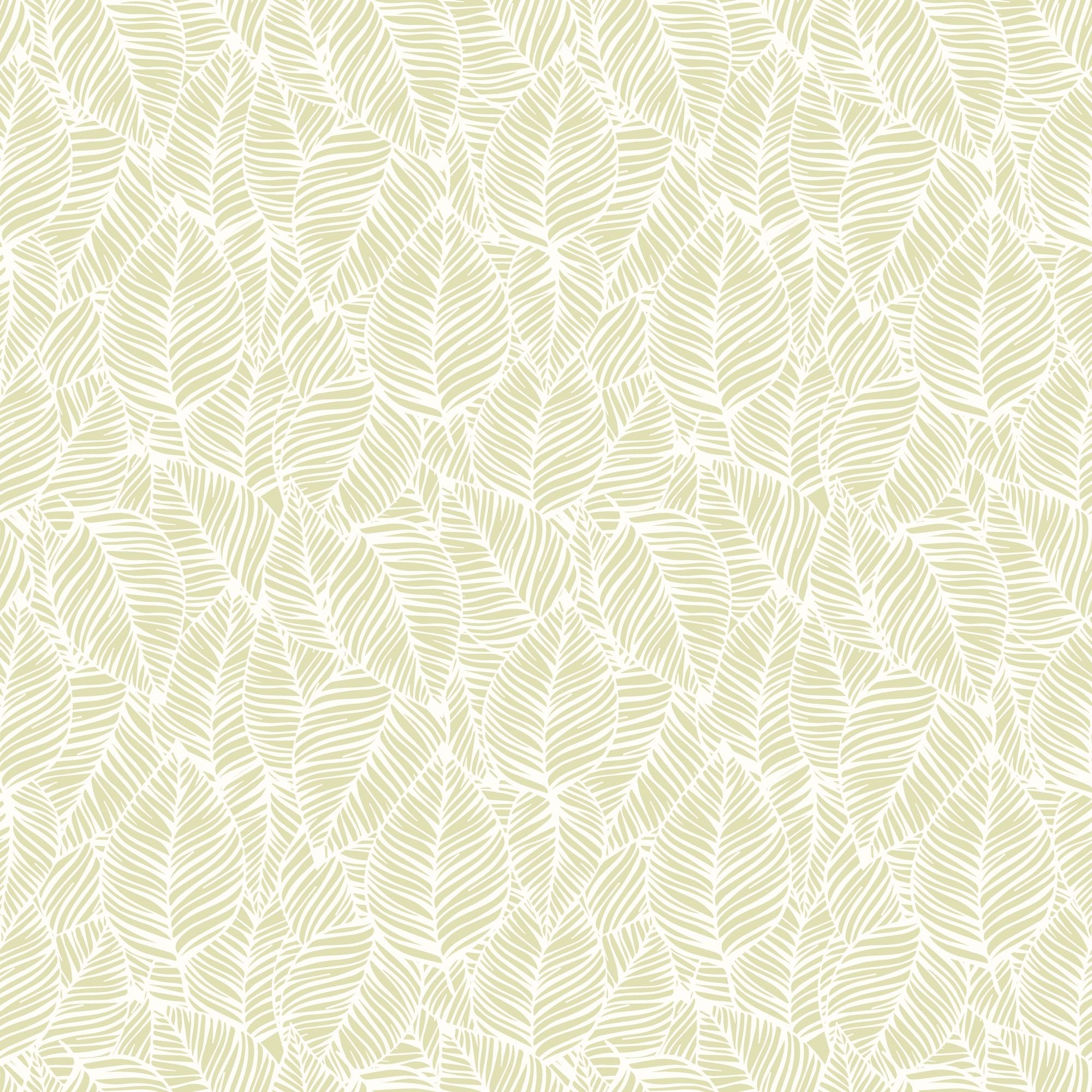 HWA1359W Zebra Leaf Soft Lime Wallpaper by Hoopla Walls