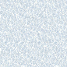 HWA1362W Zebra Leaf Wedgewood Wallpaper by Hoopla Walls