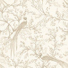 HWA1363W Bird Toile Stone Wallpaper by Hoopla Walls