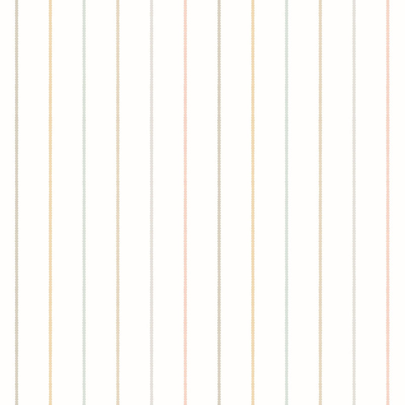 HWA1368W Scallop Stripe Linen & Straw Mix Wallpaper by Hoopla Walls
