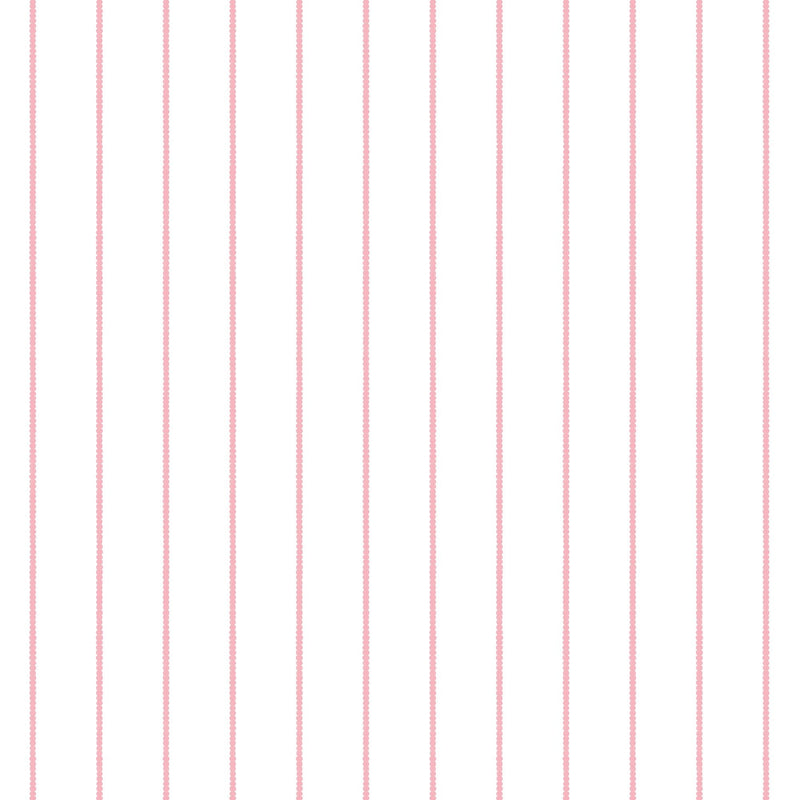 HWA1370W Scallop Stripe Rose Wallpaper by Hoopla Walls