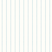 HWA1372W Scallop Stripe Petrol Wallpaper by Hoopla Walls