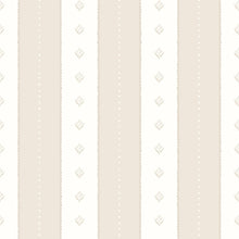 HWA1378W Decorative Stripe Linen & Stone Wallpaper by Hoopla Walls