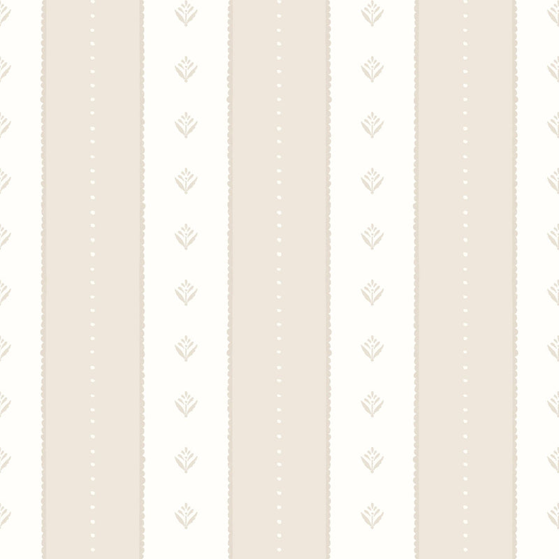 HWA1378W Decorative Stripe Linen & Stone Wallpaper by Hoopla Walls