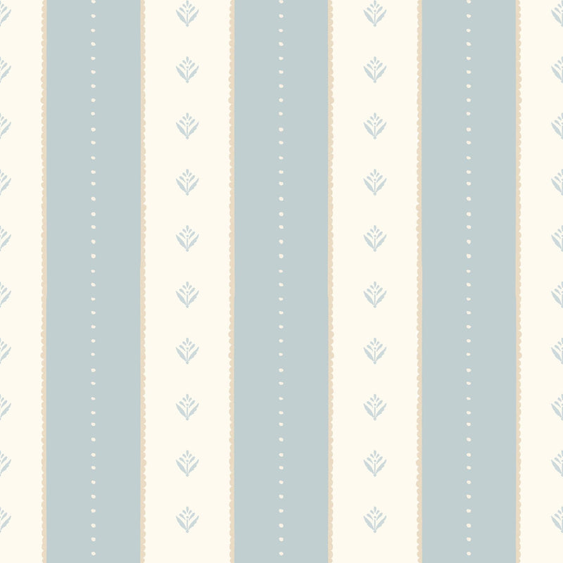HWA1381W Decorative Stripe Wedgewood Wallpaper by Hoopla Walls