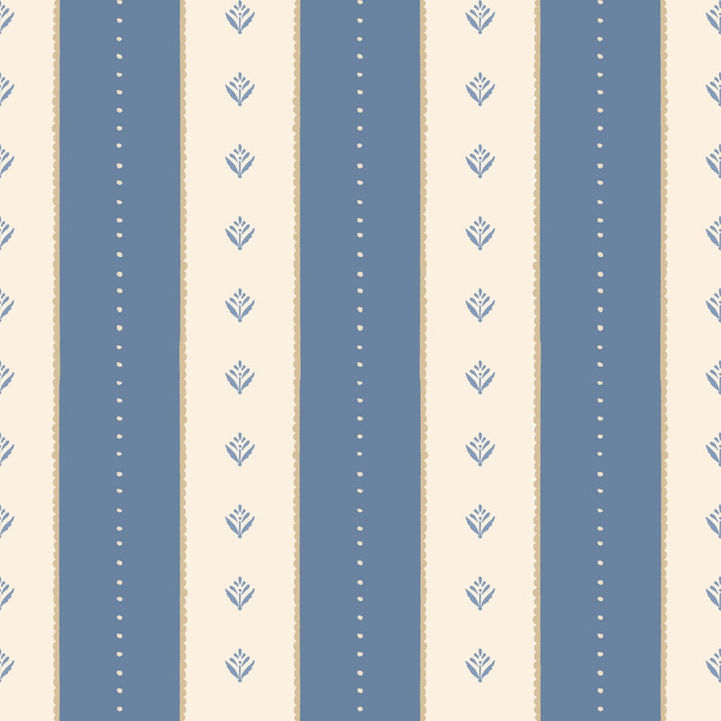 HWA1382W Decorative Stripe Denim Mix Wallpaper by Hoopla Walls