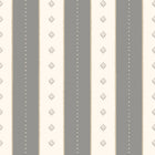 HWA1383W Decorative Stripe Charcoal & Stone Wallpaper by Hoopla Walls