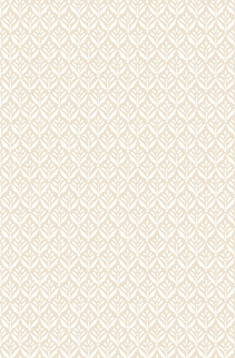 HWA1386W Mini Leaf Linen Wallpaper by Hoopla Walls