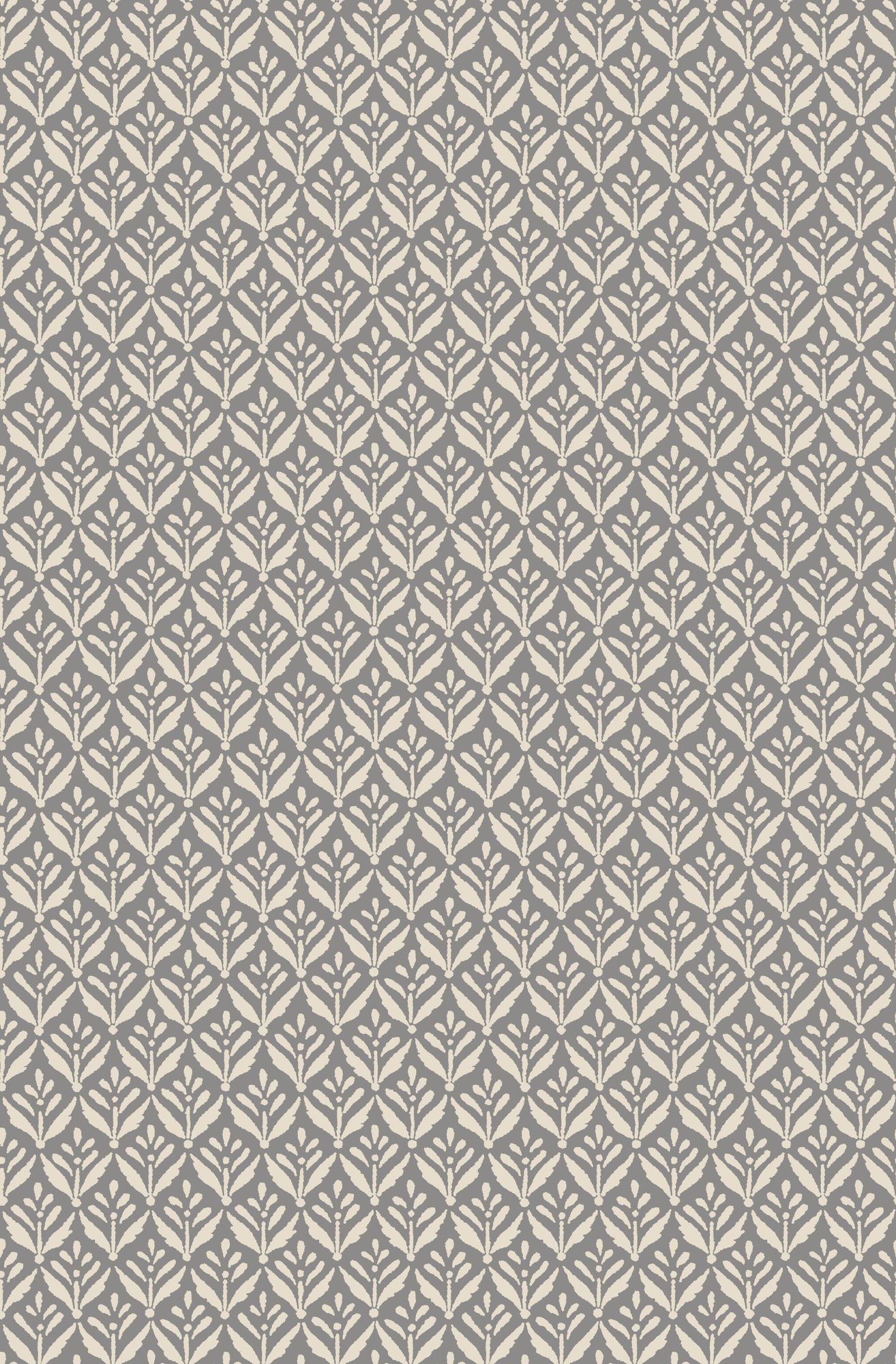HWA1387W Mini Leaf Graphite Wallpaper by Hoopla Walls