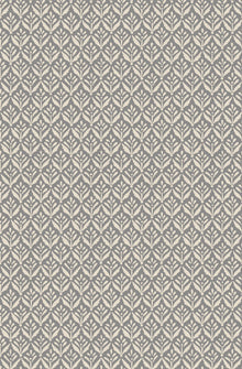 HWA1387W Mini Leaf Graphite Wallpaper by Hoopla Walls