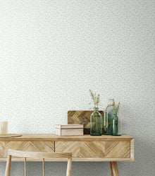 HWA1340W Dotty Vine Seafoam Wallpaper by Hoopla Walls