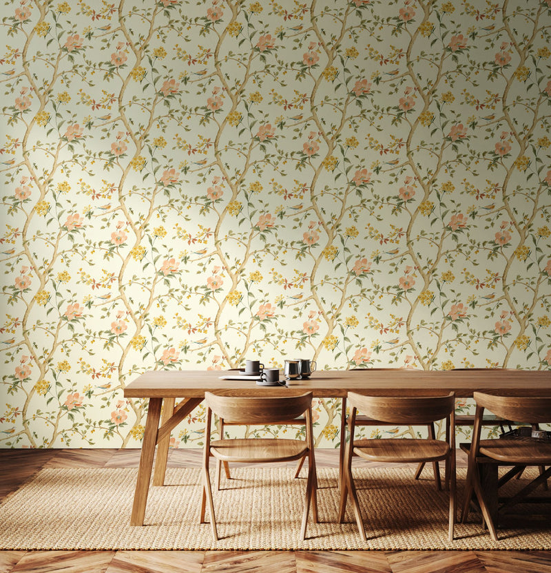 HWA1344W Bird Song Autumn Wallpaper by Hoopla Walls
