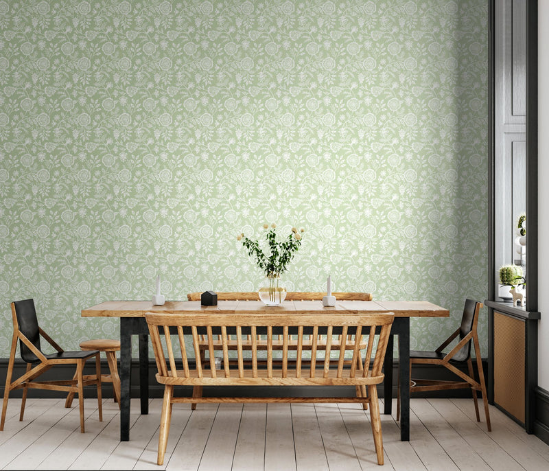 HWA1349W Evelyn Trail Pear Wallpaper by Hoopla Walls