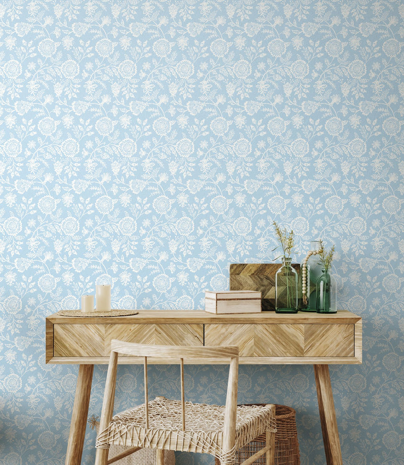 HWA1351W Evelyn Trail Sky Wallpaper by Hoopla Walls