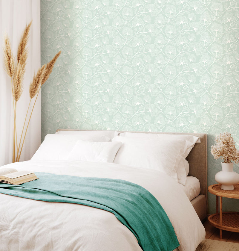 HWA1377W Dash Trail Seaglass Wallpaper by Hoopla Walls