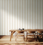 HWA1378W Decorative Stripe Linen & Stone Wallpaper by Hoopla Walls