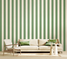 HWA1380W Decorative Stripe Forest Wallpaper by Hoopla Walls