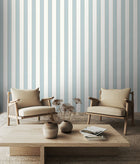 HWA1381W Decorative Stripe Wedgewood Wallpaper by Hoopla Walls