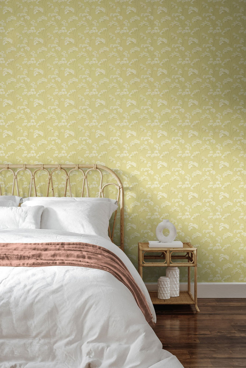 HWA1397W Elderflower Trail Pear Wallpaper by Hoopla Walls