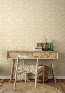 HWA1398W Elderflower Trail Barley Wallpaper by Hoopla Walls
