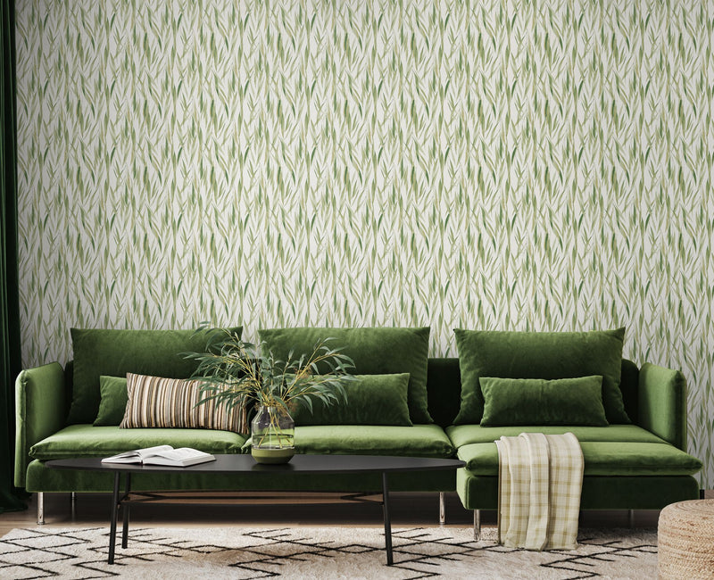 HWA1401W Eucalyptus Whisper Sage & Thyme Wallpaper by Hoopla Walls