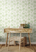 HWA1418W Leaf Silhouette Apple Wallpaper by Hoopla Walls