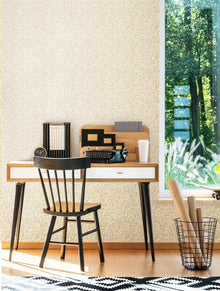 HWA1429W Maze Squiggle Soft Straw Wallpaper by Hoopla Walls
