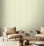 HWA1430W Maze Squiggle Olive Mix Wallpaper by Hoopla Walls