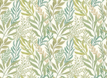 HWA1389W Verdant Leaves Sage & Willow Wallpaper by Hoopla Walls