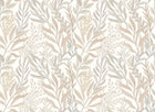 HWA1394W Verdant Leaves Parchment Wallpaper by Hoopla Walls