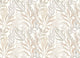 Verdant Leaves Parchment Oasis Wallpaper by Hoopla Walls