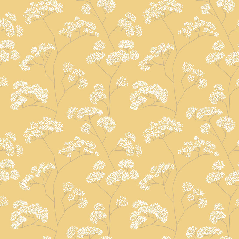 HWA1399W Elderflower Trail Gold Wallpaper by Hoopla Walls