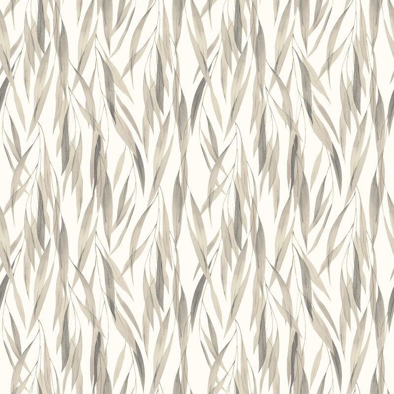 HWA1404W Eucalyptus Whisper Stone & Linen Wallpaper by Hoopla Walls