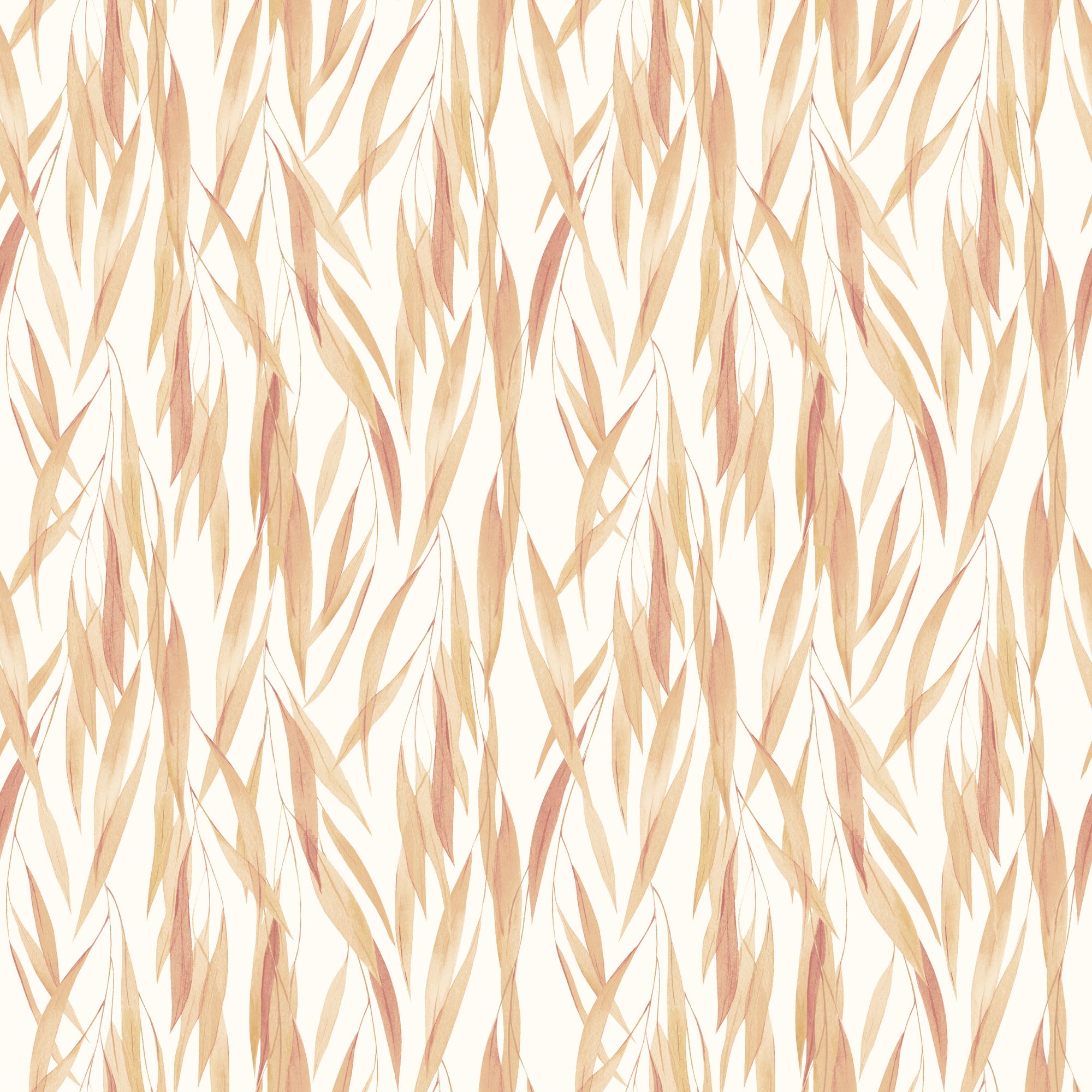 HWA1405W Eucalyptus Whisper Sand & Peach Wallpaper by Hoopla Walls