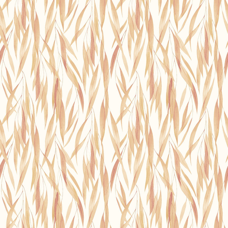 HWA1405W Eucalyptus Whisper Sand & Peach Wallpaper by Hoopla Walls