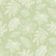 Leaf Silhouette Dusty Sage Oasis Wallpaper by Hoopla Walls