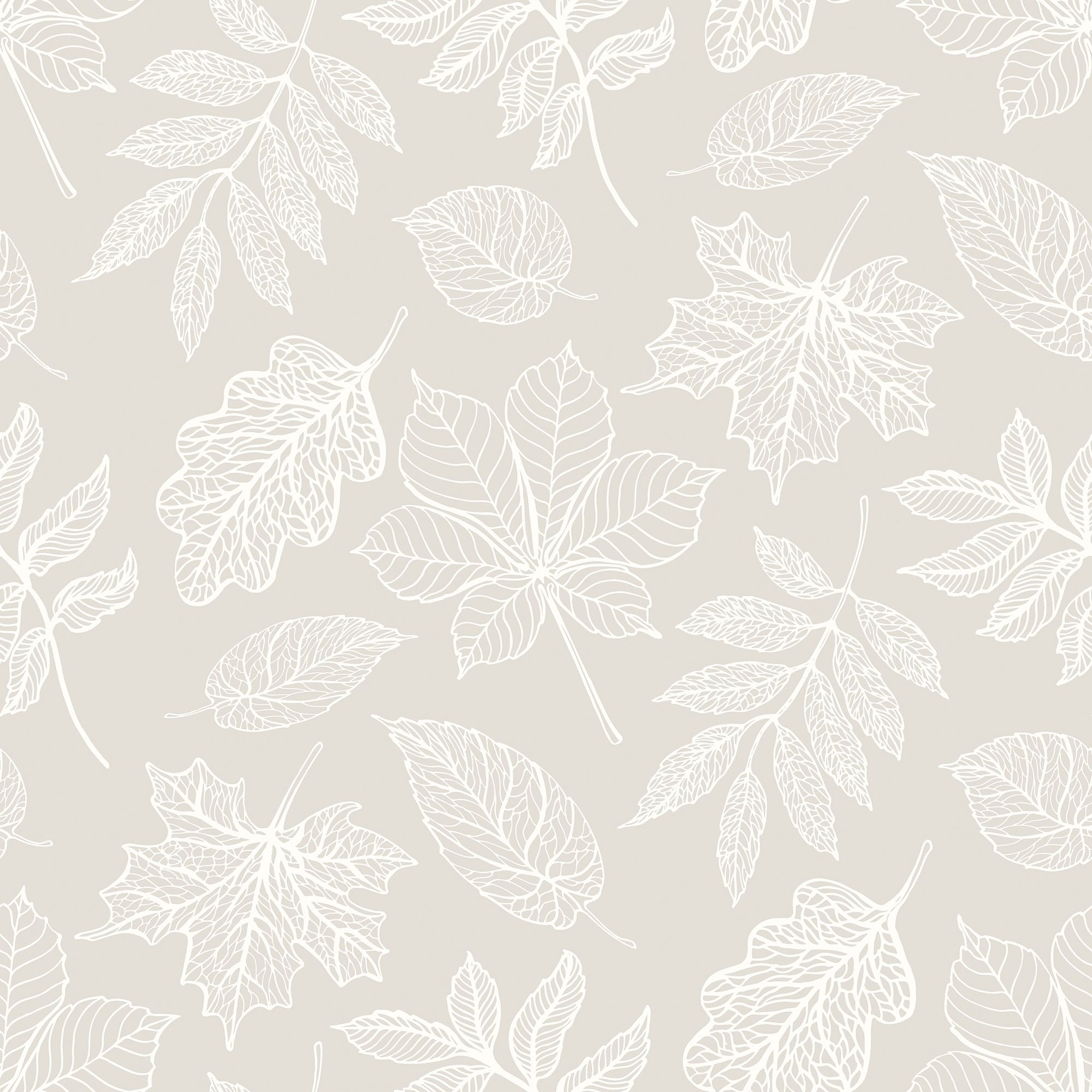 HWA1421W Leaf Silhouette Stone Wallpaper by Hoopla Walls