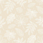 HWA1422W Leaf Silhouette Soft Sand Wallpaper by Hoopla Walls