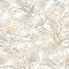HWA1423W Tropical Canopy Oyster & Chalk Wallpaper by Hoopla Walls