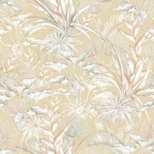 HWA1424W Tropical Canopy Hemp Wallpaper by Hoopla Walls