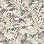 HWA1425W Tropical Canopy Charcoal & Stone Wallpaper by Hoopla Walls