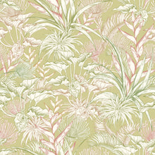 HWA1428W Tropical Canopy Lush Greens Wallpaper by Hoopla Walls