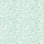 HWA1432W Maze Squiggle Seafoam Wallpaper by Hoopla Walls