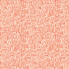 HWA1434W Maze Squiggle Orange Mix Wallpaper by Hoopla Walls