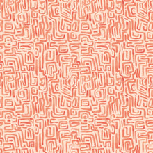 HWA1434W Maze Squiggle Orange Mix Wallpaper by Hoopla Walls