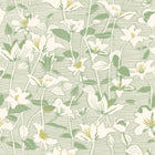 HWA1437W Lino Leaves Willow Mix Wallpaper by Hoopla Walls