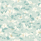 Lino Leaves Duck Egg Oasis Wallpaper by Hoopla Walls